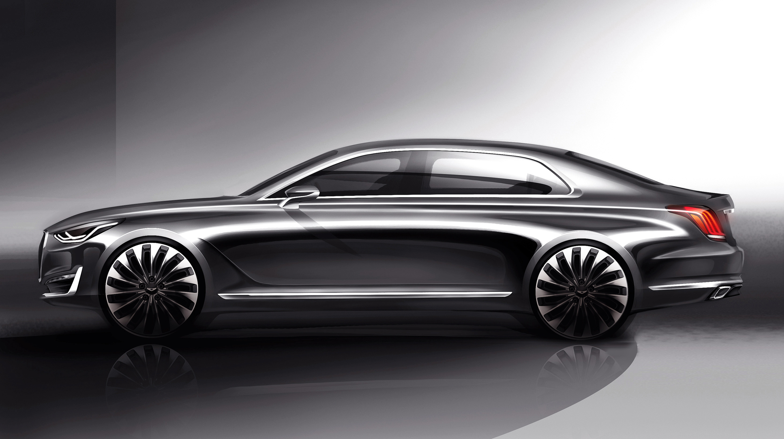 Kia en Hyundai werken beiden aan een nieuw vlaggenschip. Terwijl Kia daarvoor de Cadenza voorstelt, kiest Hyundai voor het merk Genesis met de G90.