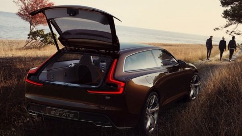 Volvo Concept Estate als slotstuk van drieluik concept cars van Volvo. Debuut op Autosalon van Geneve 2014. Voorbode opvolger V70 met de naam V90.