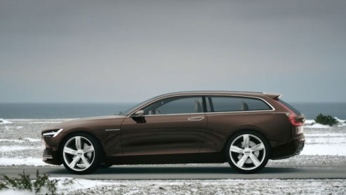 Volvo Concept Estate als slotstuk van drieluik concept cars van Volvo. Debuut op Autosalon van Geneve 2014. Voorbode opvolger V70 met de naam V90.