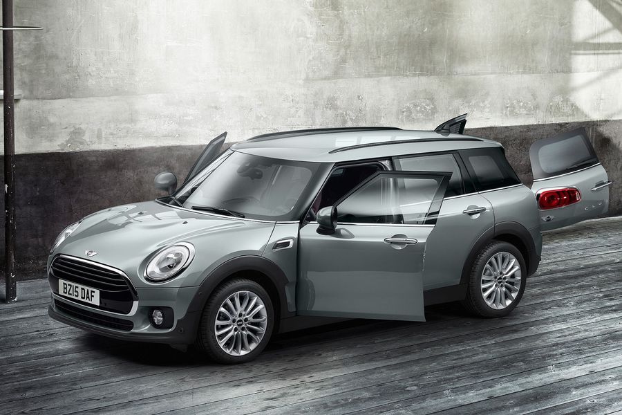 Dit is de nieuwe Mini Clubman 2015, zoals hij later dit jaar op de markt komt.
