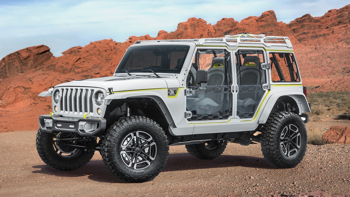Ieder jaar presenteert Jeep ter gelegenheid van de Moab Easter Safari enkele conceptcars op basis van nieuwe en minder nieuwe Jeep-modellen. Dit zijn de autos van dit jaar!