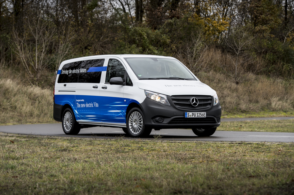 Mercedes start medio 2018 met de levering van de elektrische eVito bestelwagen.
