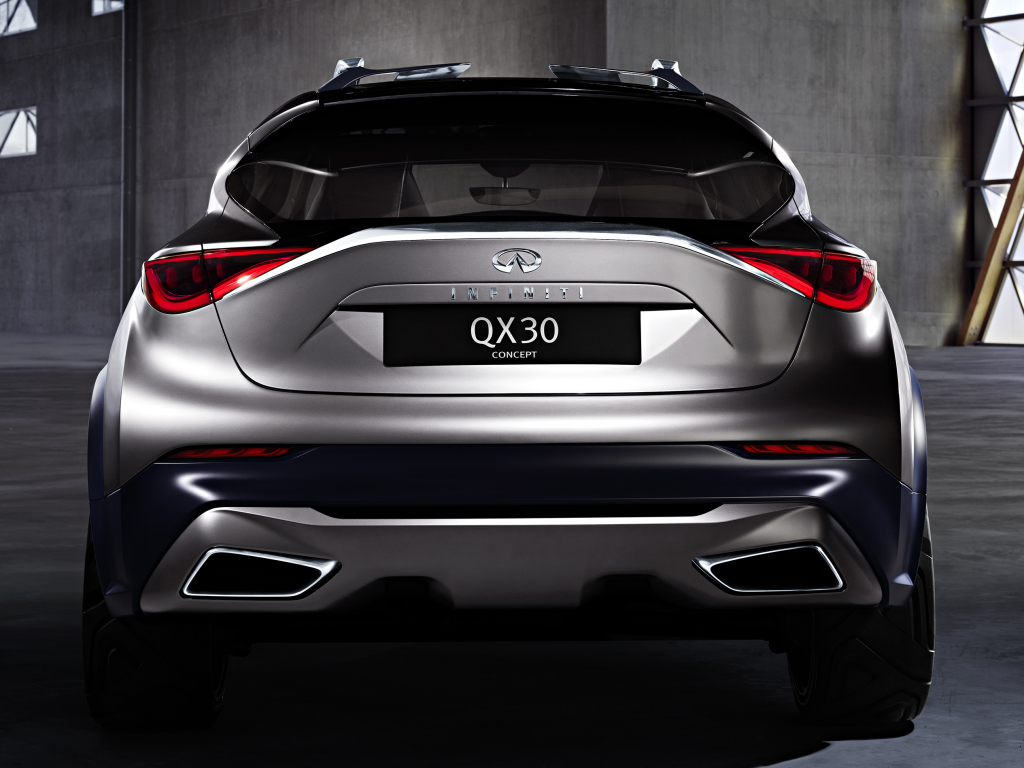 Officieel wordt de auto pas in september getoond op de IAA in Frankfurt, maar nu is er al een eerste afbeelding van Infinitis nieuwe hatchback, de Q30.