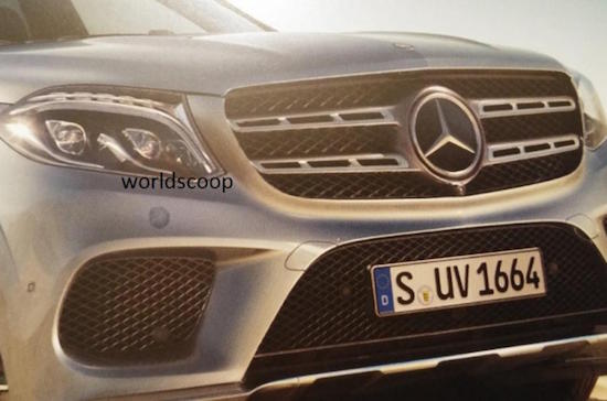 Scoop van nieuwe Mercedes GLS-Klasse X166. De eerste beelden tonen de facelift van de Mercedes-Benz GL-Klasse in vol ornaat.