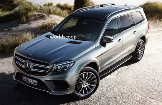 Scoop van nieuwe Mercedes GLS-Klasse X166. De eerste beelden tonen de facelift van de Mercedes-Benz GL-Klasse in vol ornaat.
