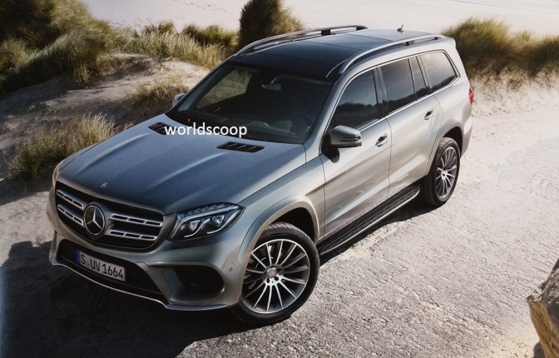 Scoop van nieuwe Mercedes GLS-Klasse X166. De eerste beelden tonen de facelift van de Mercedes-Benz GL-Klasse in vol ornaat.