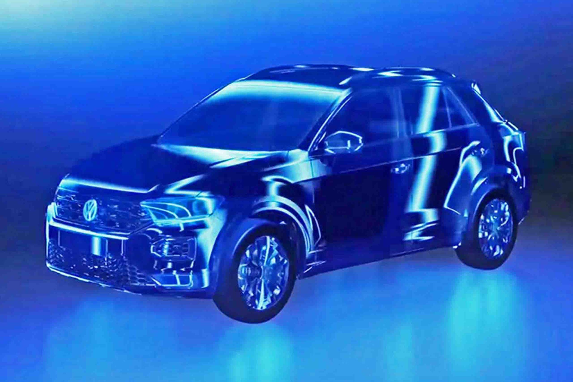 Volkswagen heeft een eerste impressie vrijgegeven van de productieversie van de T-Roc. De auto lijkt nog maar weinig op de conceptversie, helaas