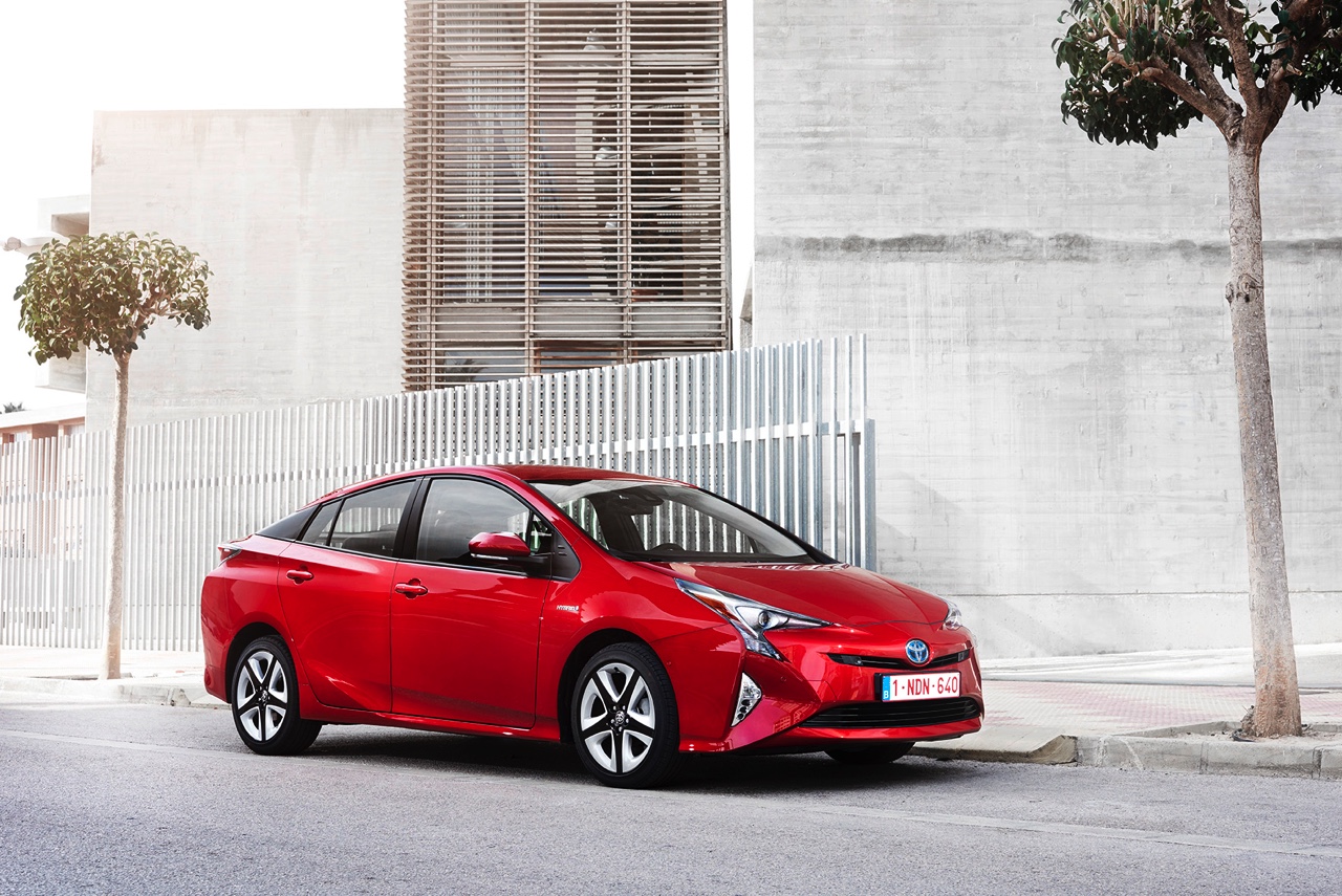 Eerste indruk van de nieuwe Toyota Prius tijdens de persintroductie in Valencia.
