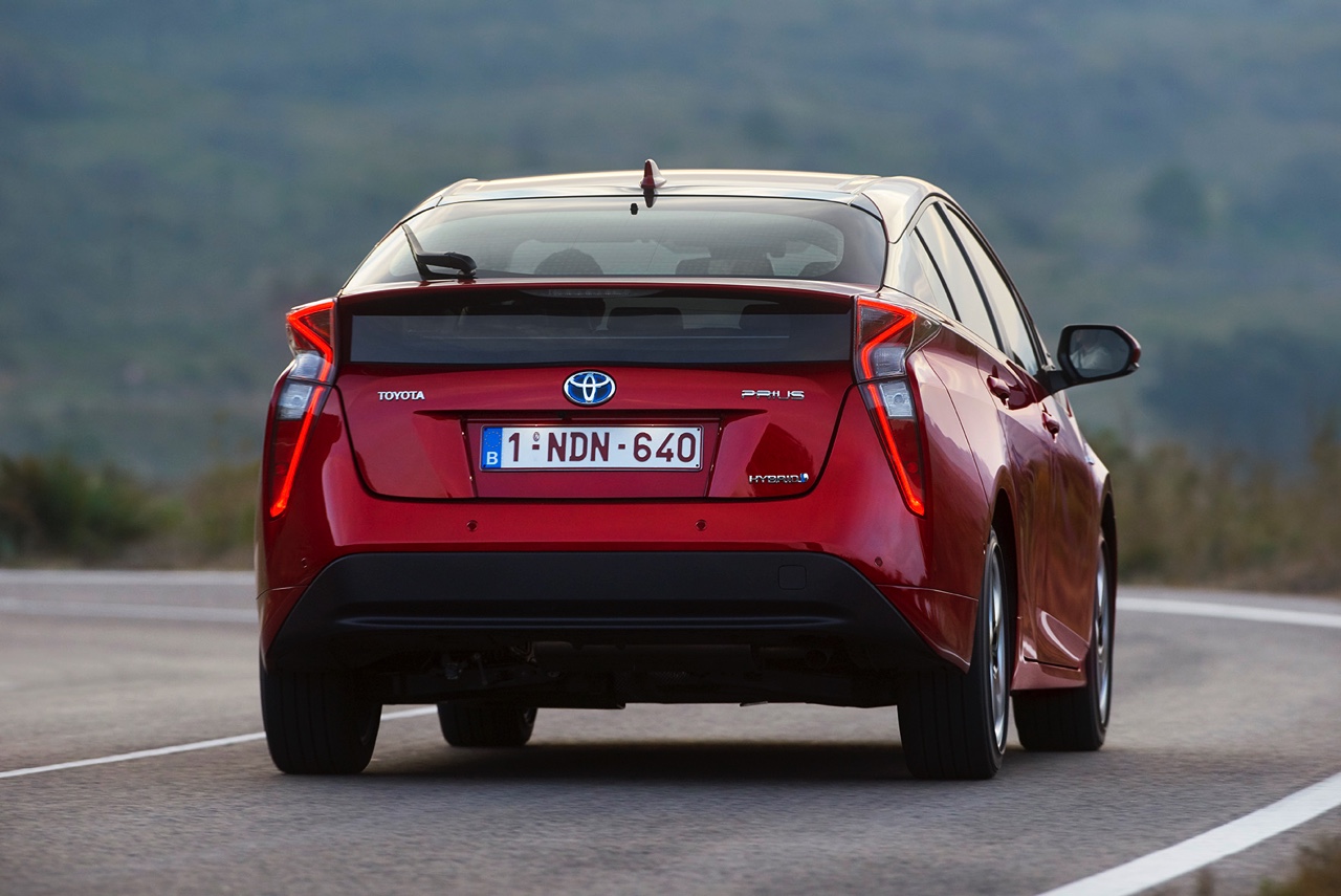 Eerste indruk van de nieuwe Toyota Prius tijdens de persintroductie in Valencia.