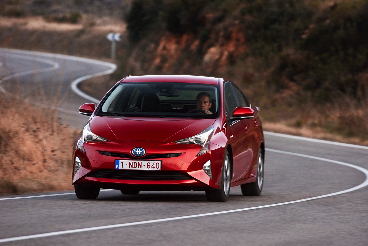 Eerste indruk van de nieuwe Toyota Prius tijdens de persintroductie in Valencia.