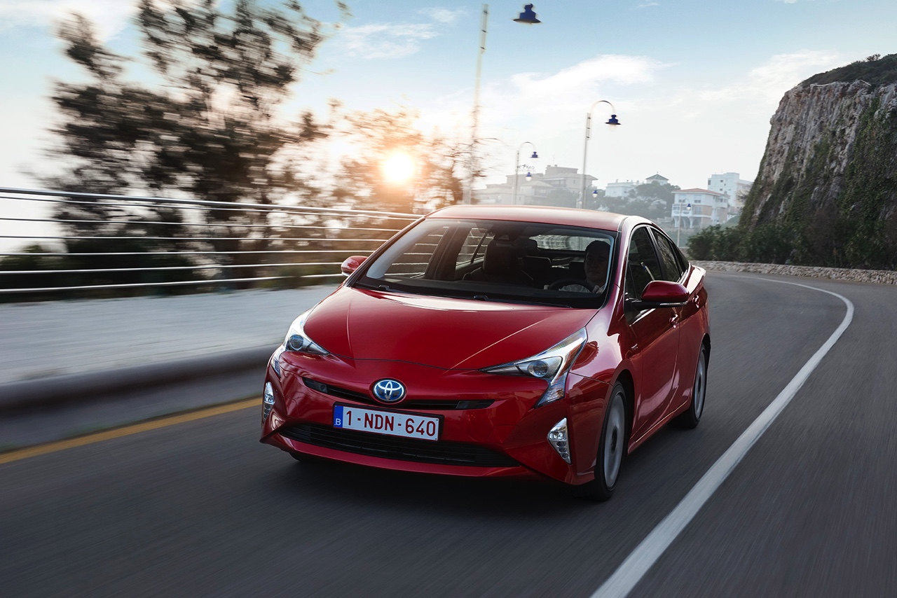 Eerste indruk van de nieuwe Toyota Prius tijdens de persintroductie in Valencia.