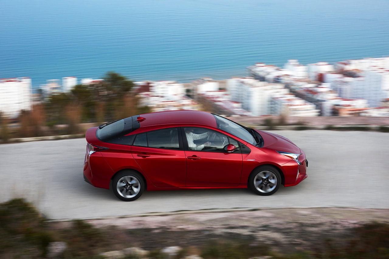 Eerste indruk van de nieuwe Toyota Prius tijdens de persintroductie in Valencia.
