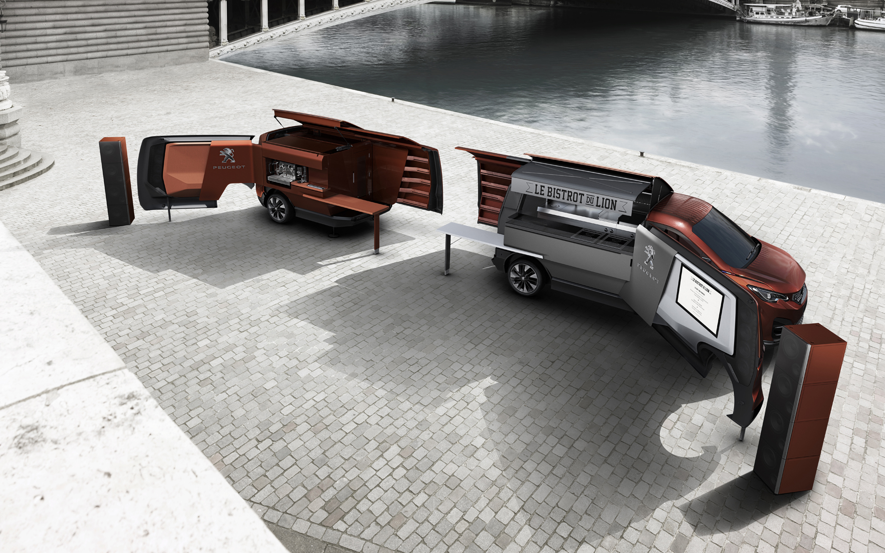 Le Bistrot de Lion is de Foodtruck van Peugeot die op de Milan Design Week acte de presence geeft.