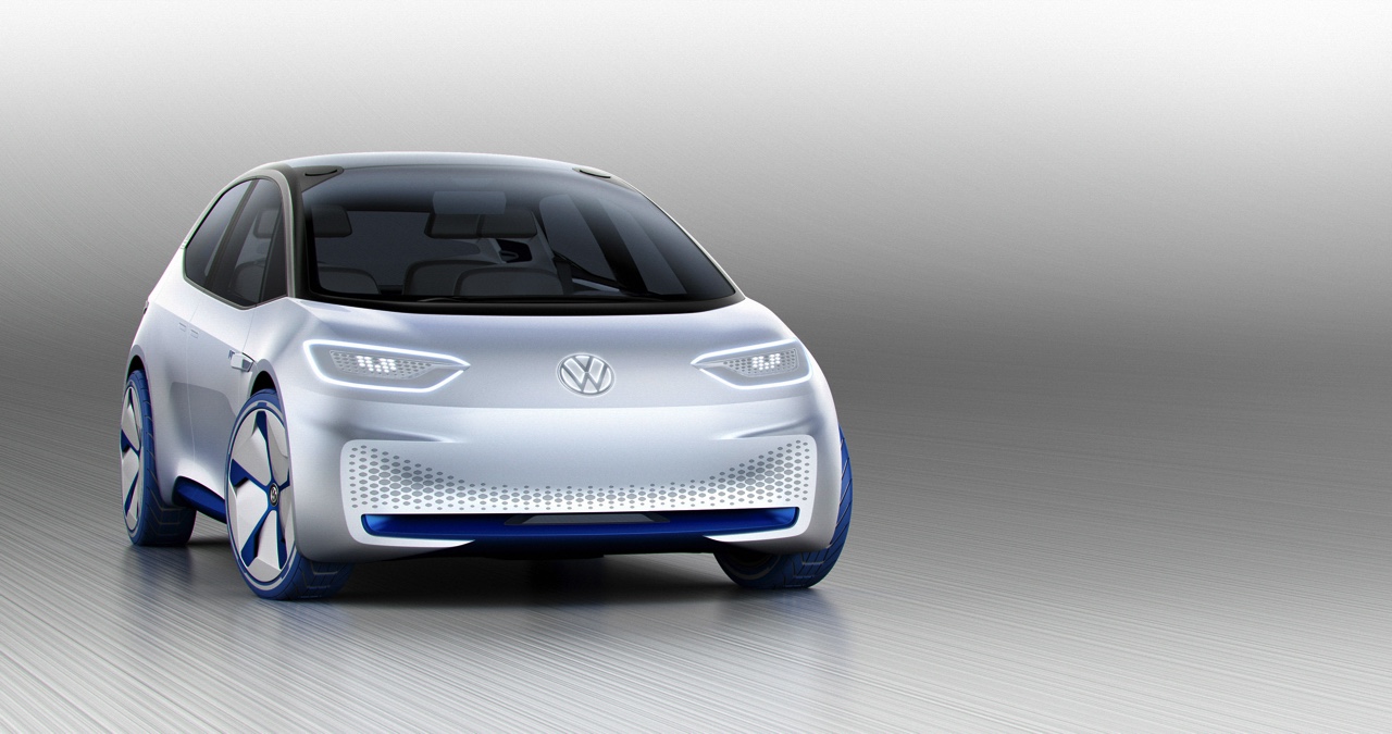 Volkswagen introduceert I.D. Concept op Autosalon Parijs 2016, een volledig elektrische Volkswagen met 600 kilometer actieradius en zelfrijdende functie vanaf 2025;