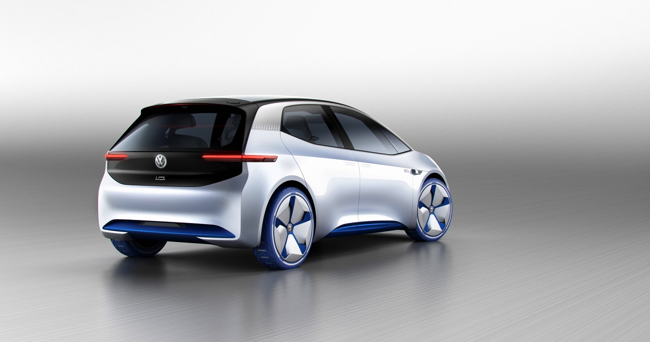 Volkswagen introduceert I.D. Concept op Autosalon Parijs 2016, een volledig elektrische Volkswagen met 600 kilometer actieradius en zelfrijdende functie vanaf 2025;