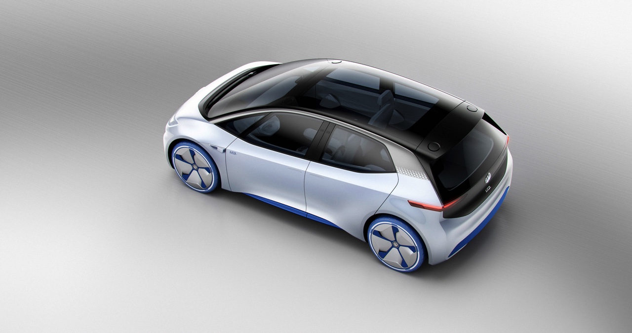 Volkswagen introduceert I.D. Concept op Autosalon Parijs 2016, een volledig elektrische Volkswagen met 600 kilometer actieradius en zelfrijdende functie vanaf 2025;