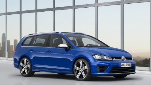 Volkswagen presenteert Golf R Variant in Los Angeles.