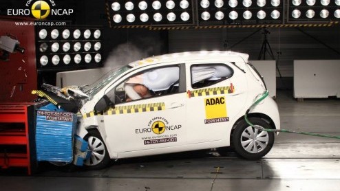 Botstinstituut EuroNCAP heeft weer een aantal nieuwe modellen afgeschreven, waaronder de nieuwste generatie van de drieling Toyota, Citron en Peugeot. Ook de Nissan e-NV200 is gebotst