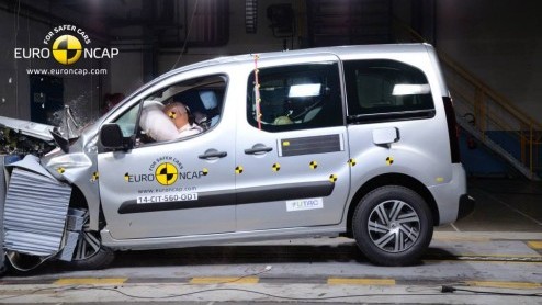 Botstinstituut EuroNCAP heeft weer een aantal nieuwe modellen afgeschreven, waaronder de nieuwste generatie van de drieling Toyota, Citron en Peugeot. Ook de Nissan e-NV200 is gebotst