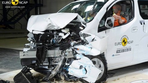 Botstinstituut EuroNCAP heeft weer een aantal nieuwe modellen afgeschreven, waaronder de nieuwste generatie van de drieling Toyota, Citron en Peugeot. Ook de Nissan e-NV200 is gebotst