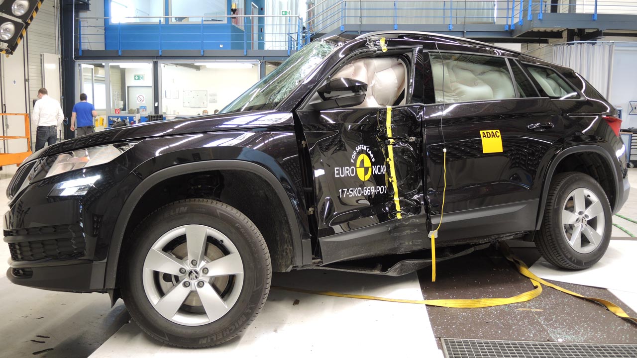 De Suzuki Swift, Skoda Kodiaq, Mini Countryman en Nissan Micra zijn door EuroNCAP op veiligheid getest.