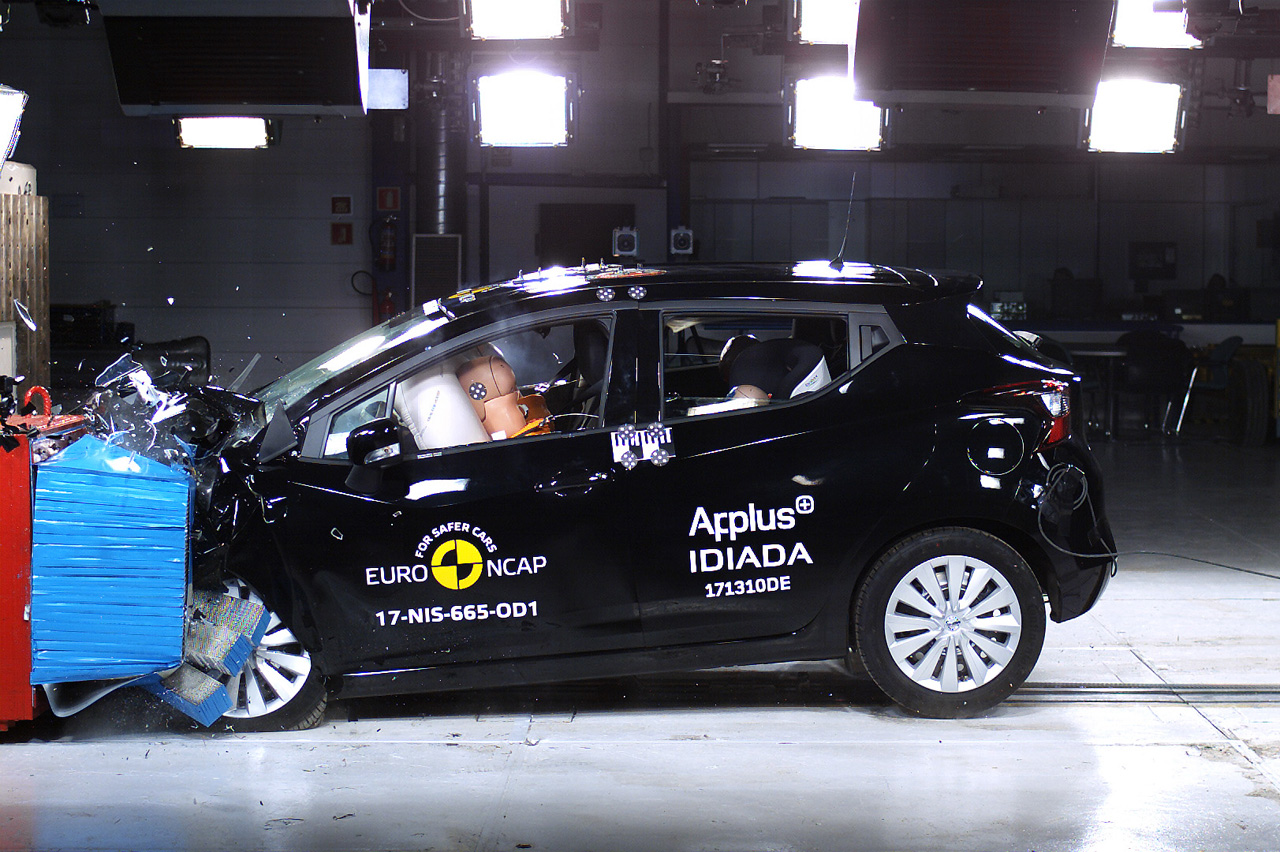 De Suzuki Swift, Skoda Kodiaq, Mini Countryman en Nissan Micra zijn door EuroNCAP op veiligheid getest.