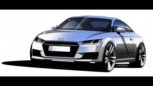 Nieuwe Audi TT met vernieuwd design, compleet nieuw interieur en langere wielbasis wordt in het najaar van 2014 leverbaar.