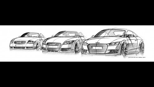 Nieuwe Audi TT met vernieuwd design, compleet nieuw interieur en langere wielbasis wordt in het najaar van 2014 leverbaar.