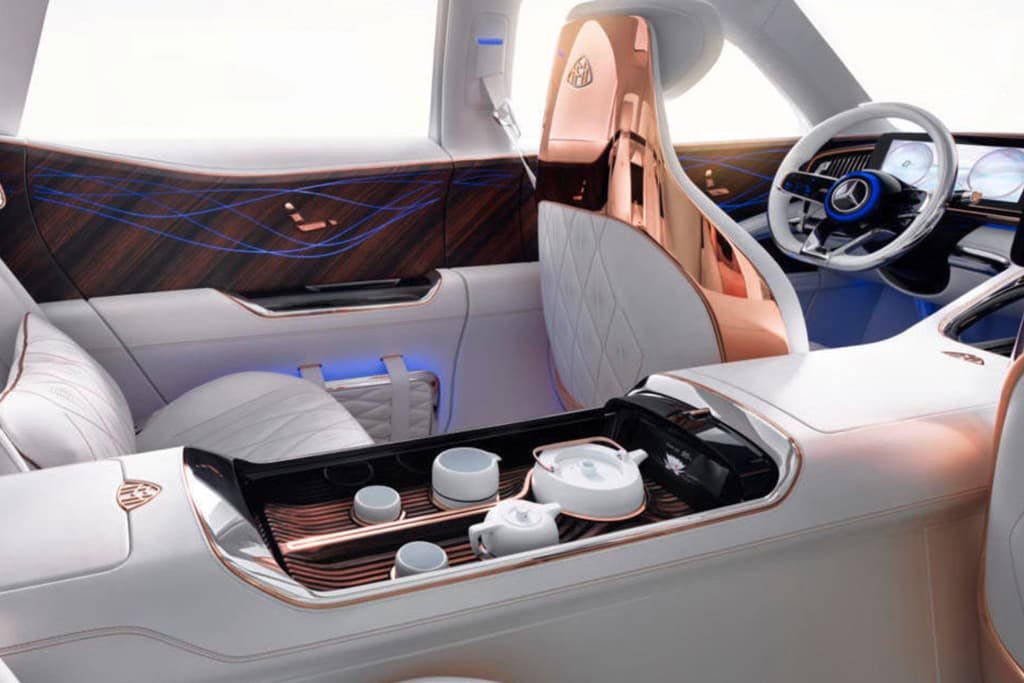 Mercedes-Maybach toont deze week in Peking op de autoshow de Vision Ultimate Luxury.