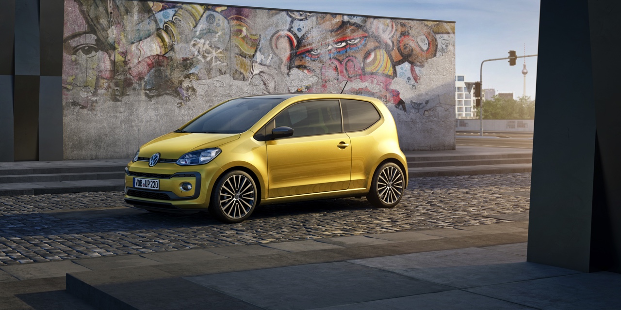 Facelift Volkswagen Up 2016 een feit op Autosalon van Geneve. De populaire kleine Volkswagen krijgt een frisse neus, meer luxe en de 1.0 TSI motor.