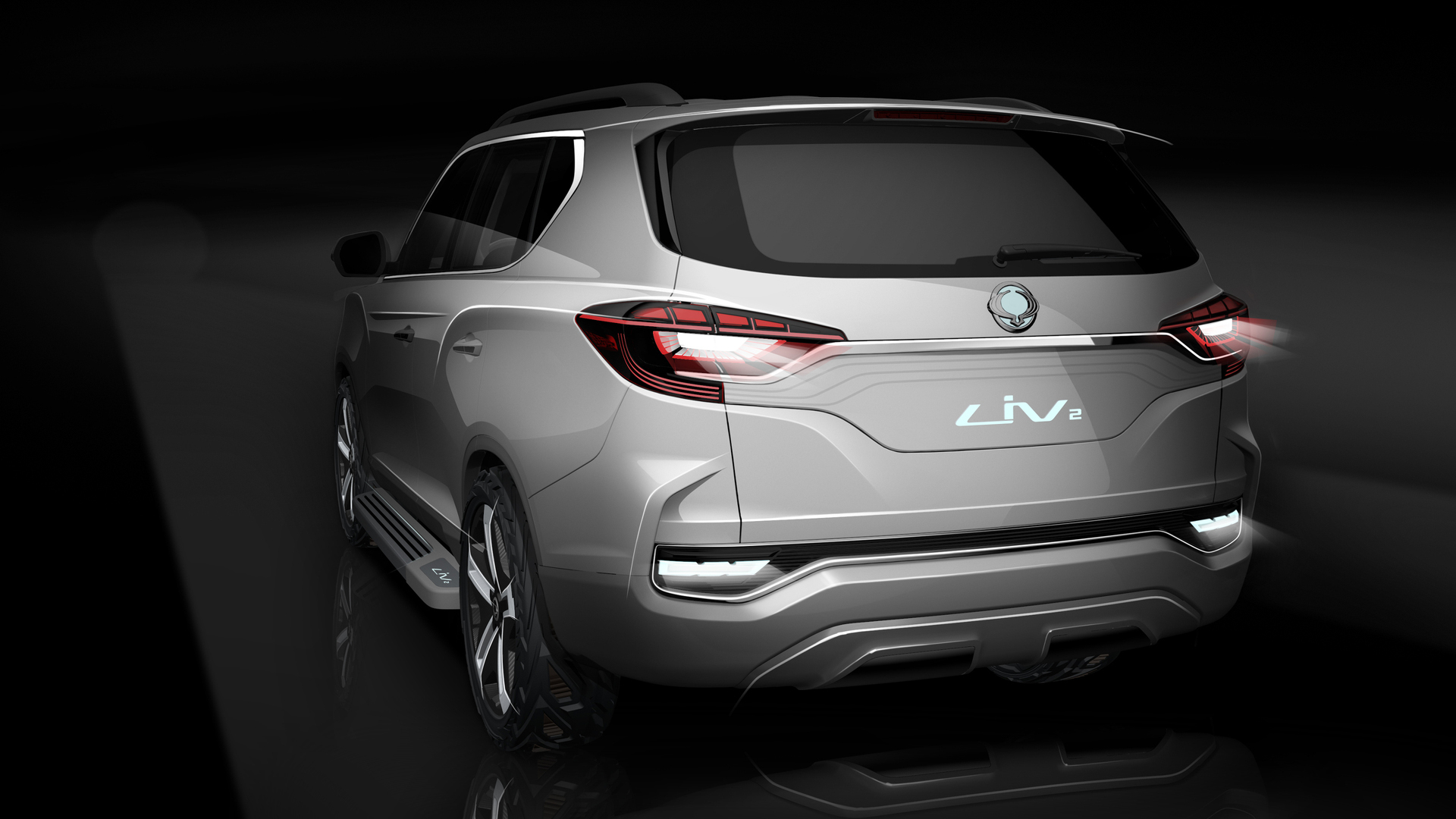 Ssangyong geeft de LIV-1 conceptcar een facelift. De auto heet nu LIV-2 en is een voobode voor de nieuwe Rexton.