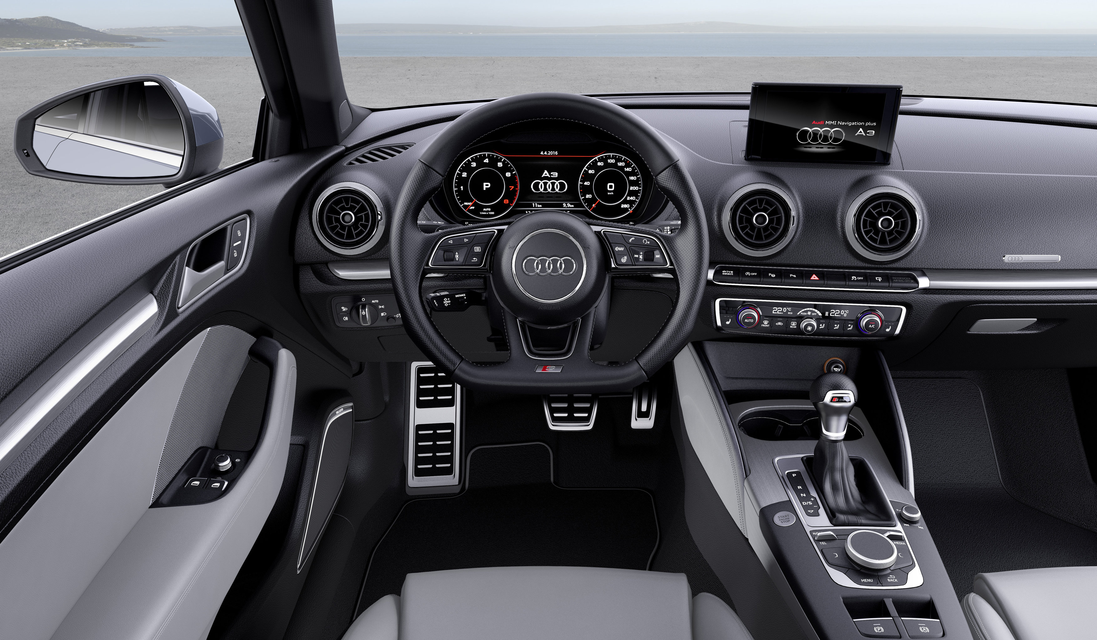 Facelift Audi A3 een feit. Vanaf de zomer 2016 staat de vernieuwde Audi A3 met een nieuw gezicht, verse motoren, de 1.0 TFSI driecilinder en meer veiligheid in de showrooms.