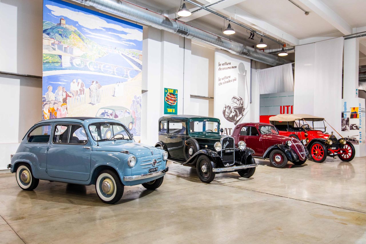 Fiat opent drie dagen het Centro Storico voor publiek tijdens het archieffestival in Turijn.