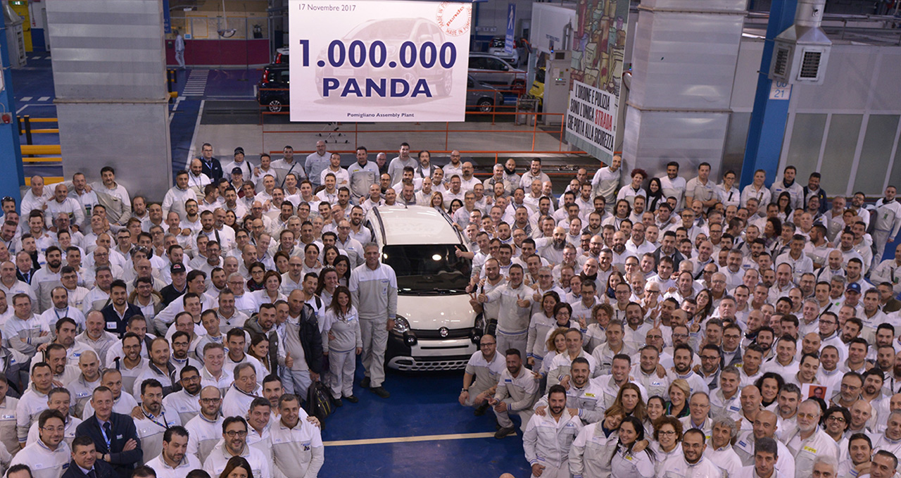 Van de huidige Panda produceerde Fiat recent het 1 miljoenste exemplaar.