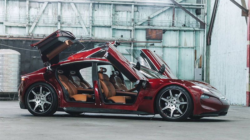 De nieuwe FIsker Revero maakt zijn debuut op de CES in Las Vegas.