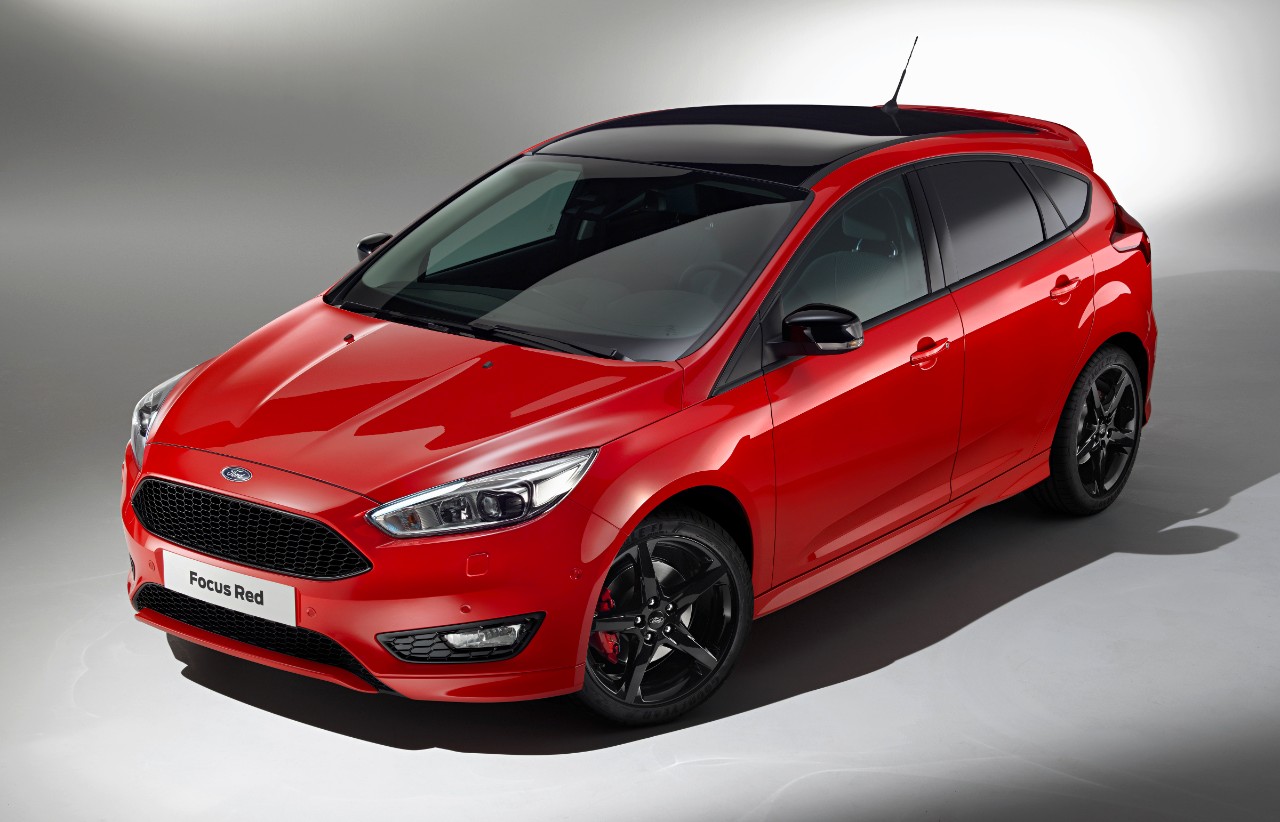 Ford levert de Focus toch als Red & Black Edition, op basis van de Trend Edition met 1.5 EcoBoost turbomotor.