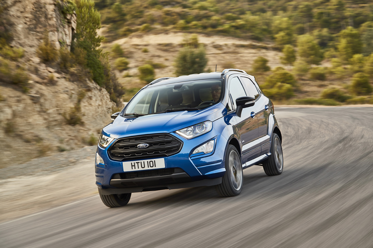 Ford geeft de compacte Ecosport een forse facelift en introduceert nieuwe motorvarianten en vierwielaandrijving.
