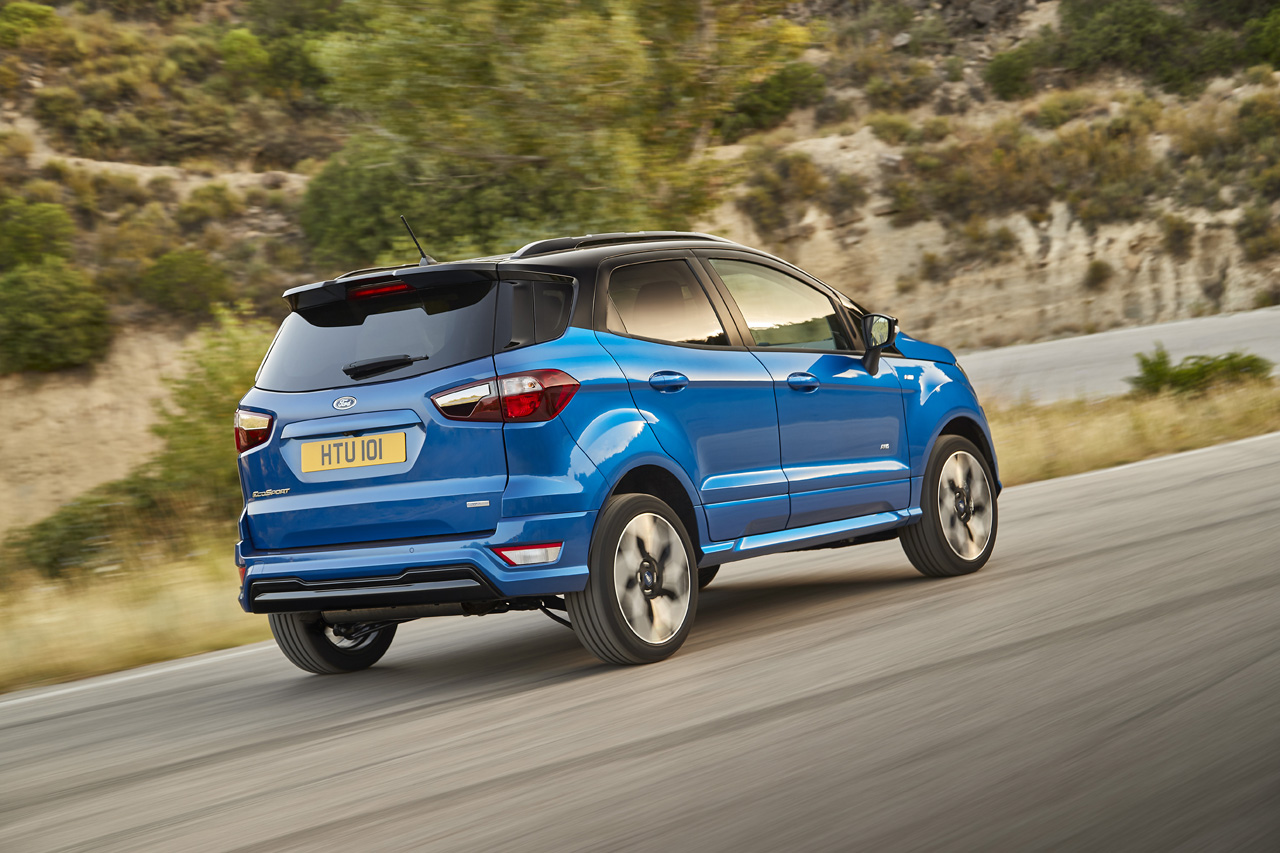 Ford geeft de compacte Ecosport een forse facelift en introduceert nieuwe motorvarianten en vierwielaandrijving.