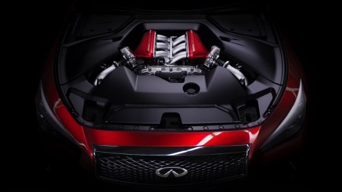 GT-R motor voor Infiniti Q50 Eau Rouge is live gegaan op de Autosalon van Genve.