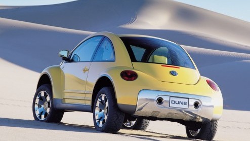 Al in 2000 maakten we kennis met de Volkswagen New Beetle Dune concept. Van een productieversie is het nooit gekomen. Op de NAIAS in Detroit debuteert wederom een Beetle Dune Concept.