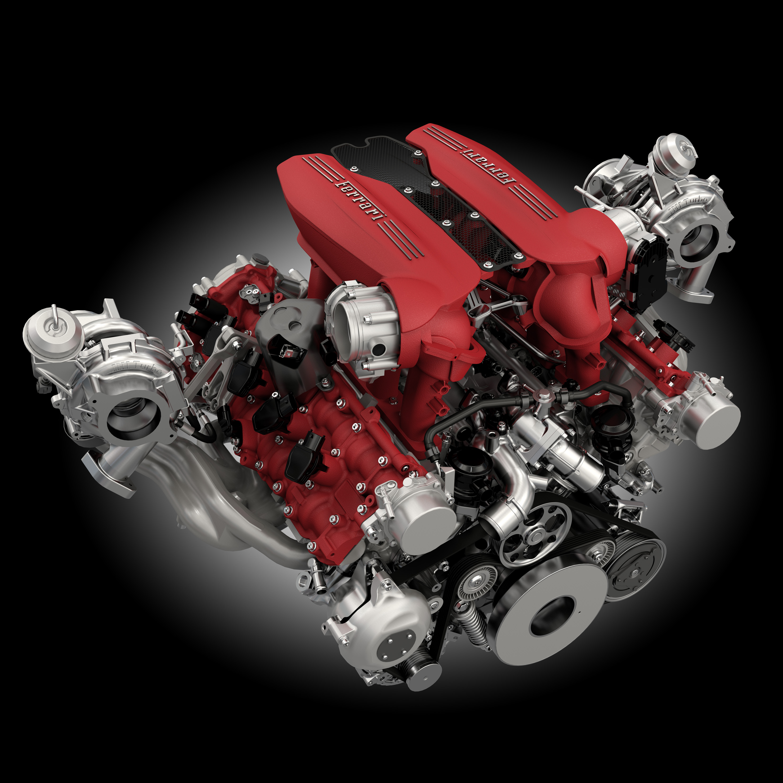 Nieuwe Ferrari 488GTB debuut met V8-turbo op Autosalon van Genve 2015.