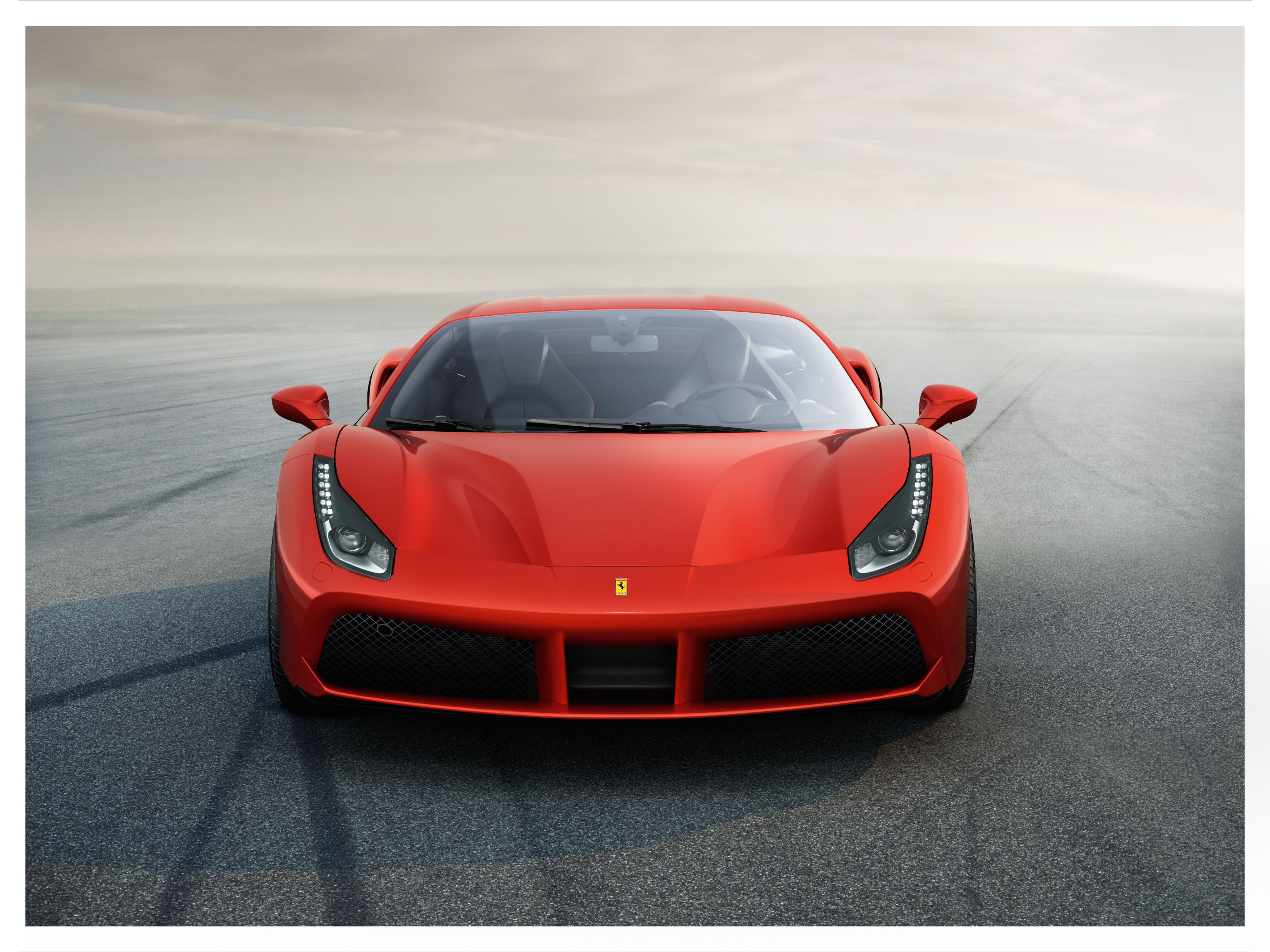 Nieuwe Ferrari 488GTB debuut met V8-turbo op Autosalon van Genve 2015.