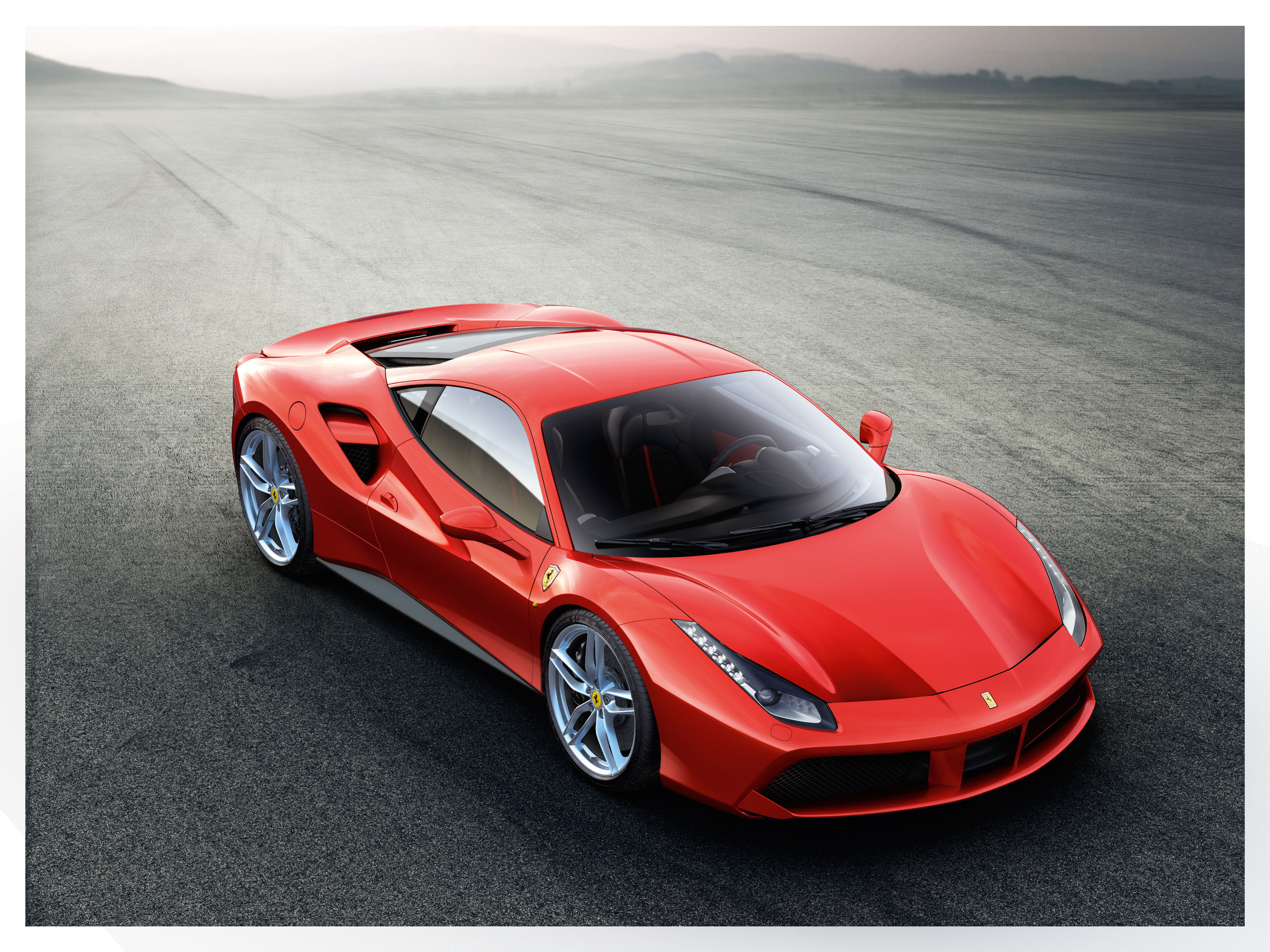 Nieuwe Ferrari 488GTB debuut met V8-turbo op Autosalon van Genve 2015.