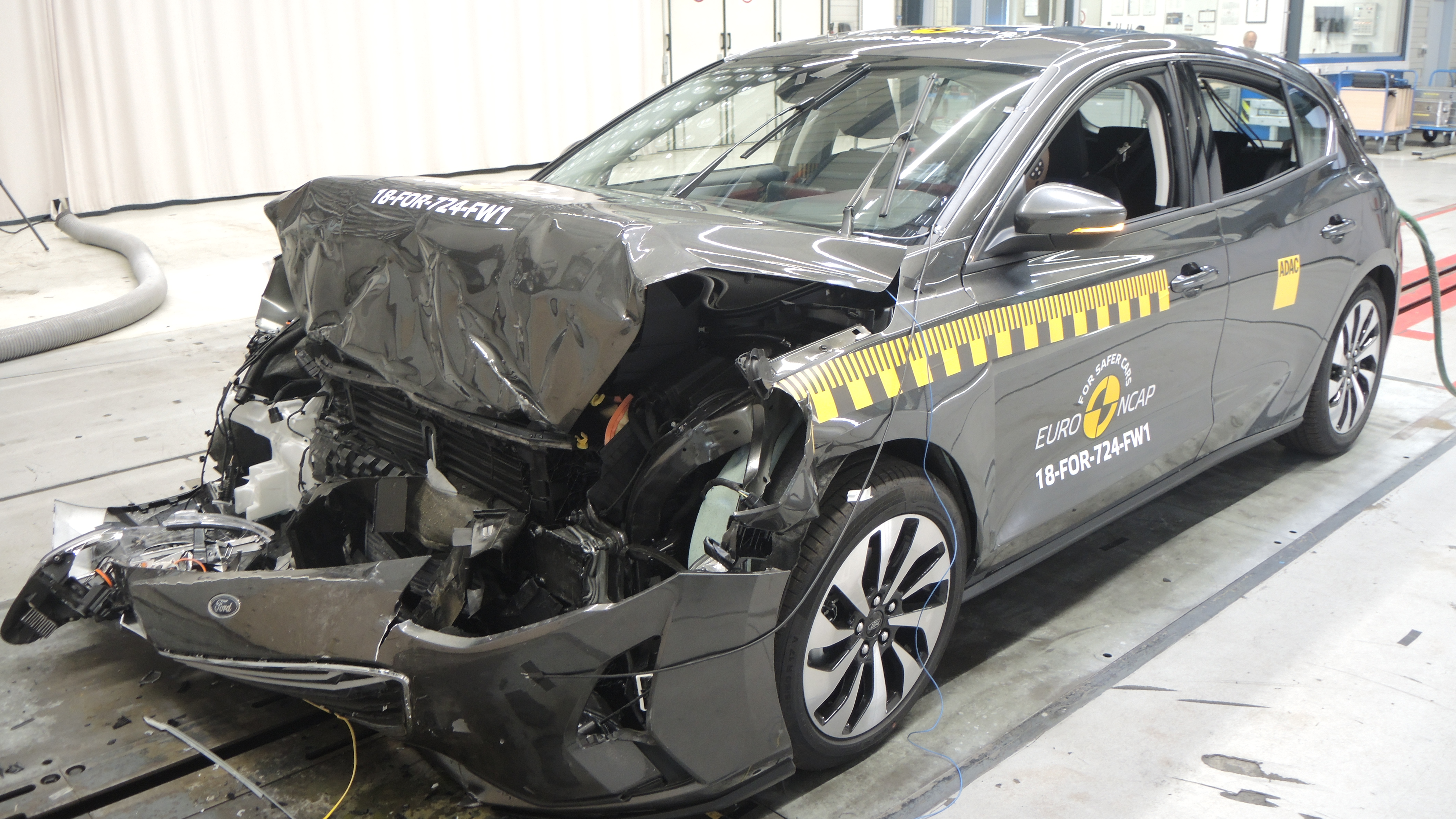 EuroNCAP testten de Ford Focus en Volvo XC40 op veiligheid.