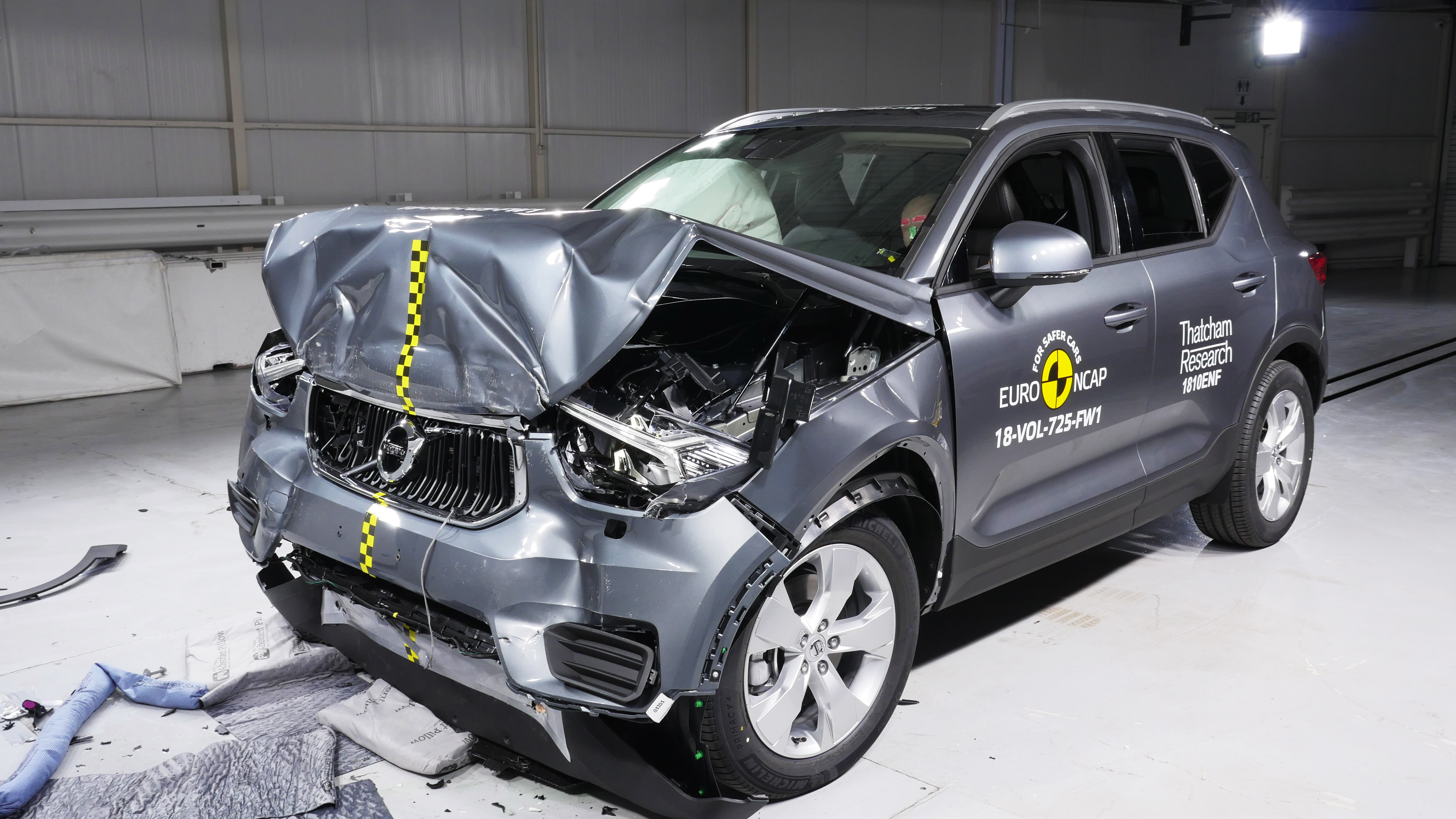 EuroNCAP testten de Ford Focus en Volvo XC40 op veiligheid.