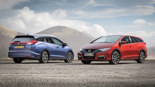 Autotest Honda Civic Tourer 1.6 i-DTEC, die in februari 2014 op de markt komt.