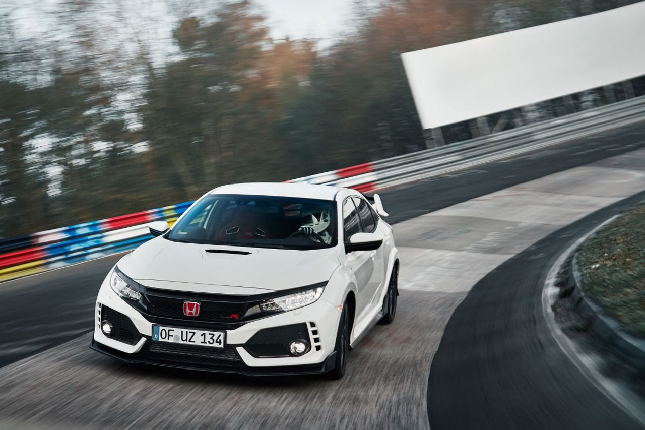 Honda zette een nieuwe recordtijd op de Nrburgring met de nieuwe Civic Type-R.