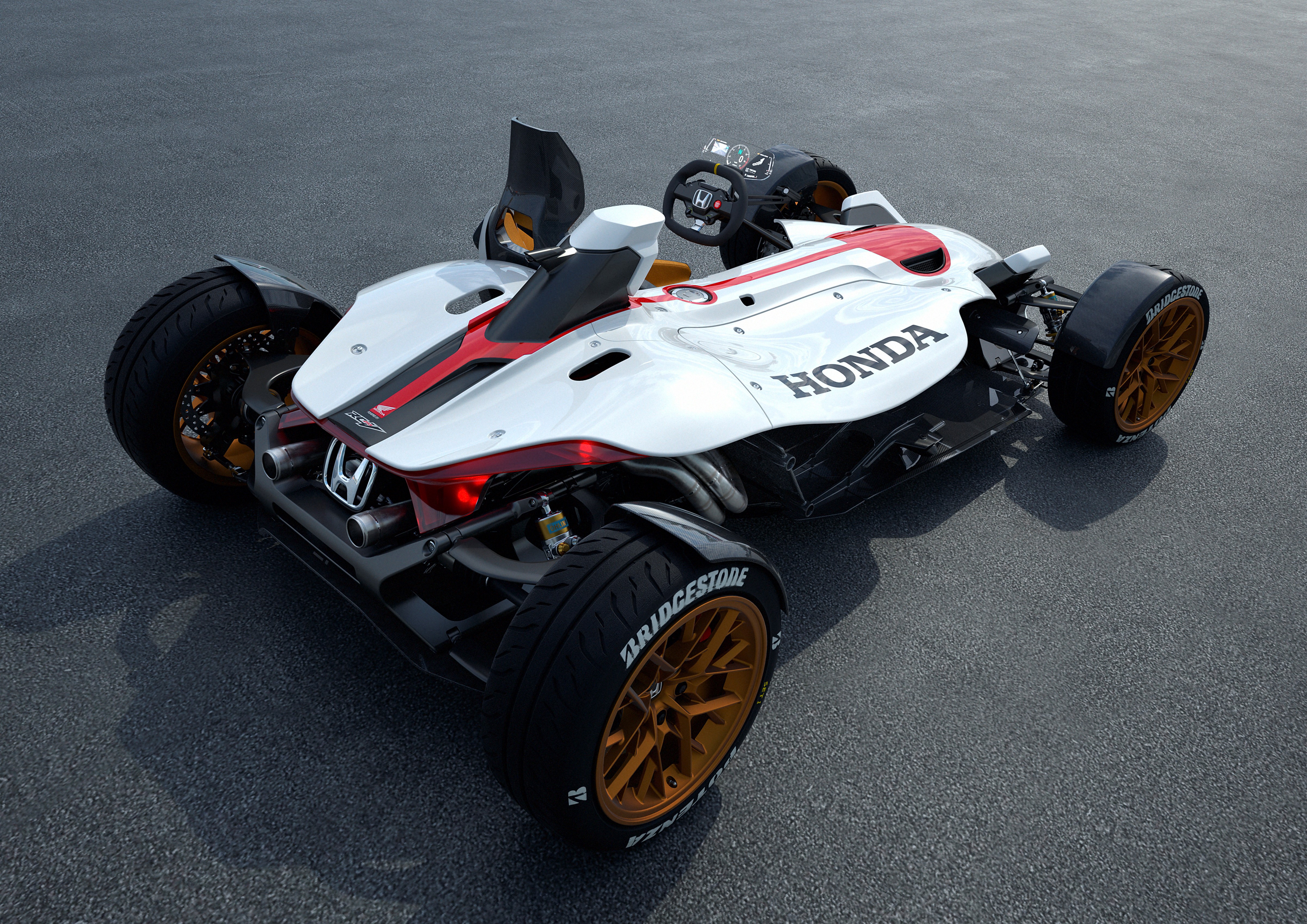 Honda Project 2&4 racer is het eindresultaat van een designwedstrijd, powered by de 999cc grote RC213V racemotor met 215 pk.