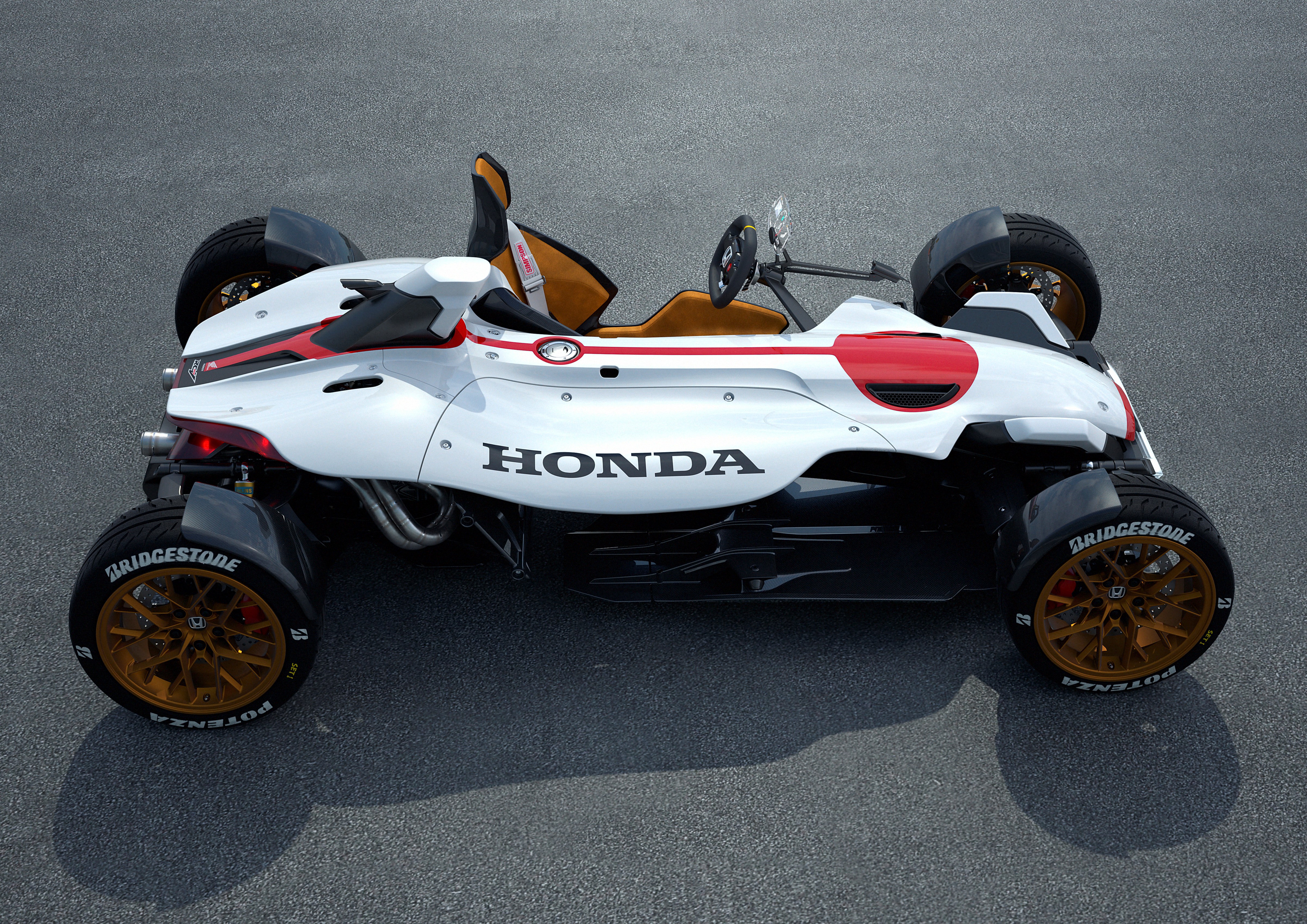 Honda Project 2&4 racer is het eindresultaat van een designwedstrijd, powered by de 999cc grote RC213V racemotor met 215 pk.