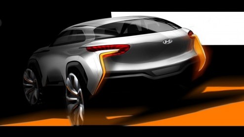 Hyundai gunt ons alvast een kijkje in de toekomst van het merk. Op de Autosalon van Genve in maart volgend jaar debuteert deze Intrado Concept, een studiemodel volgens de nieuwe designtaal.